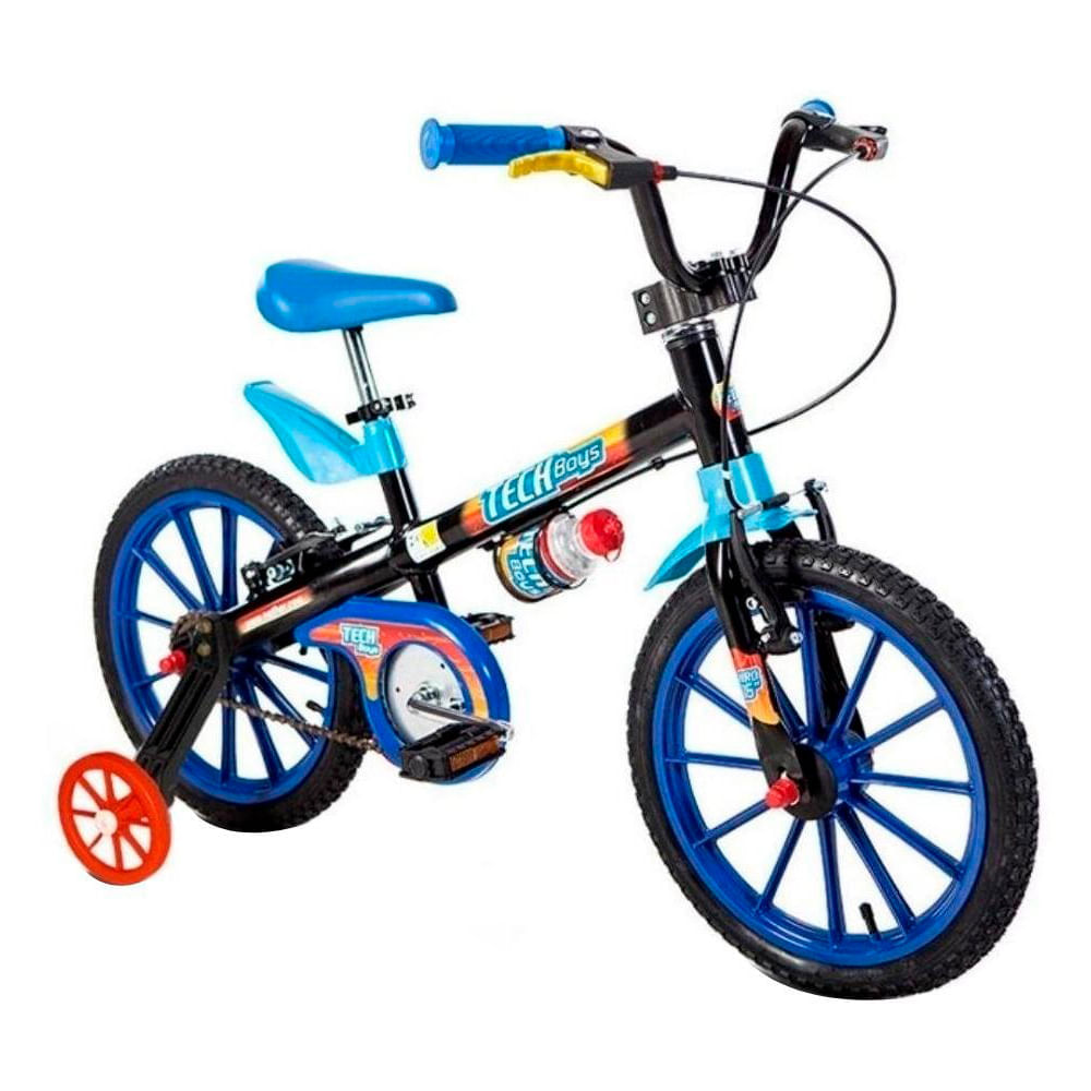 Bicicleta aro 16 Infantil Nathor  Tech Boys Azul