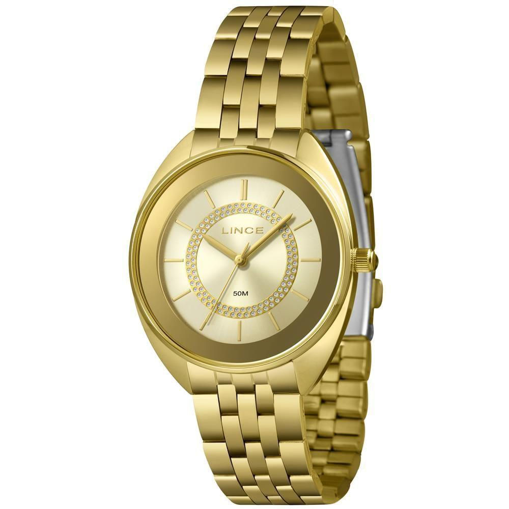 Relógio Lince Feminino Ref: Lrgj171l38 C1kx Casual Dourado