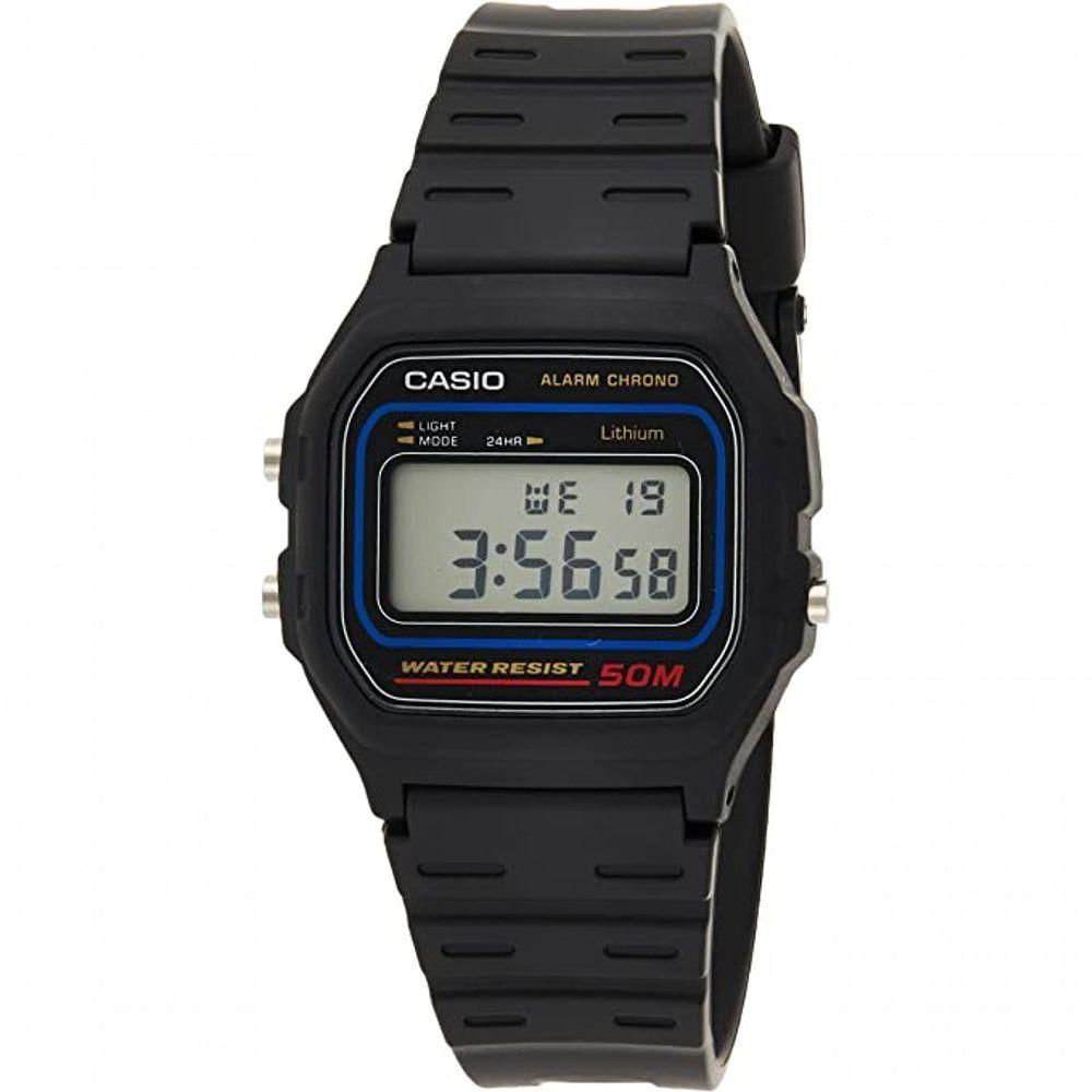 Relógio Casio Digital Clássico Preto W-59-1Vqd