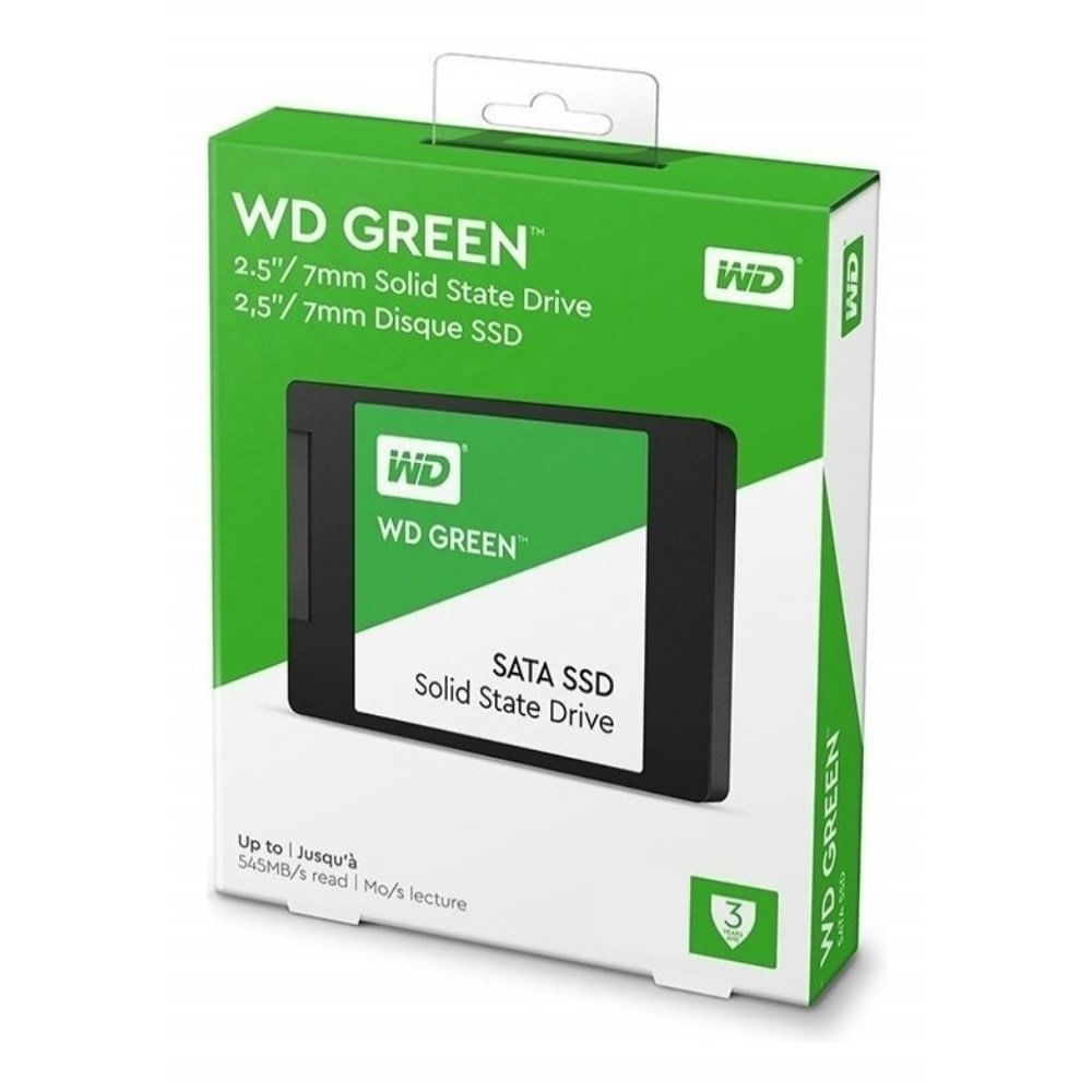 SSD WD Green 2.5 1TB SATA III 545 Mb/s WDS100T2G0A Preto