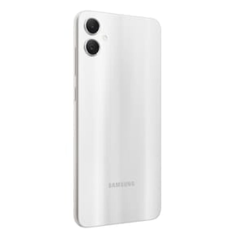 Smartphone Samsung Galaxy A05 Prata 128GB, 4GB RAM, Processador Octa-Core, Bateria de 5000mAh, Tela Infinita de 6.7", Câmera Traseira Dupla, Dual Chip