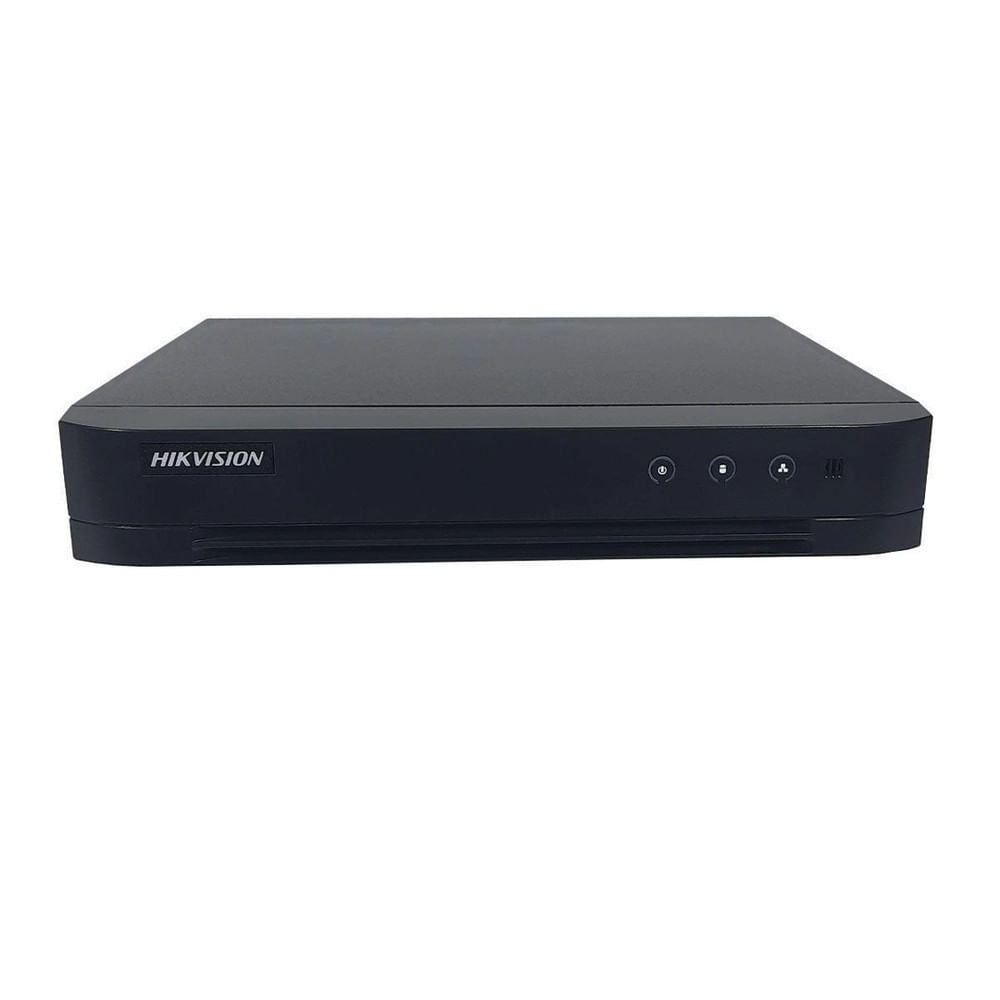 DVR Gravador Hikvision FHD 4 canais 1080p Lite DS-7204HGHI-K1 Preto