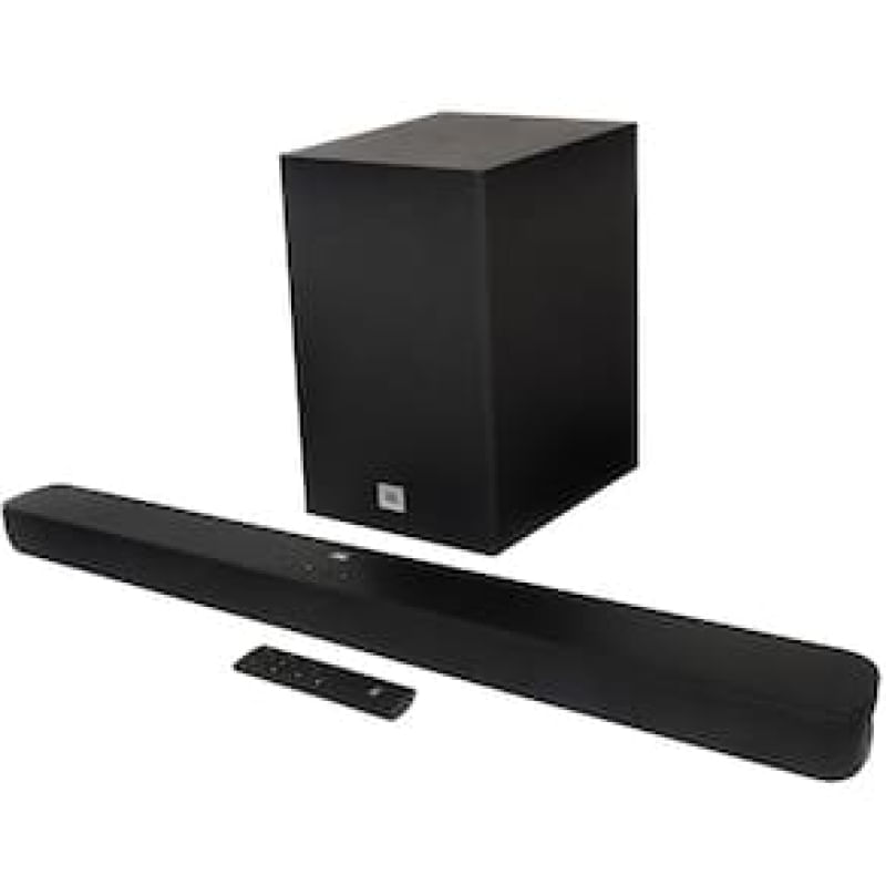 Soundbar JBL Cinema SB180 com 2.1 Canais, Bluetooth, ARC HDMI e Subwoofer Sem Fio - 110W