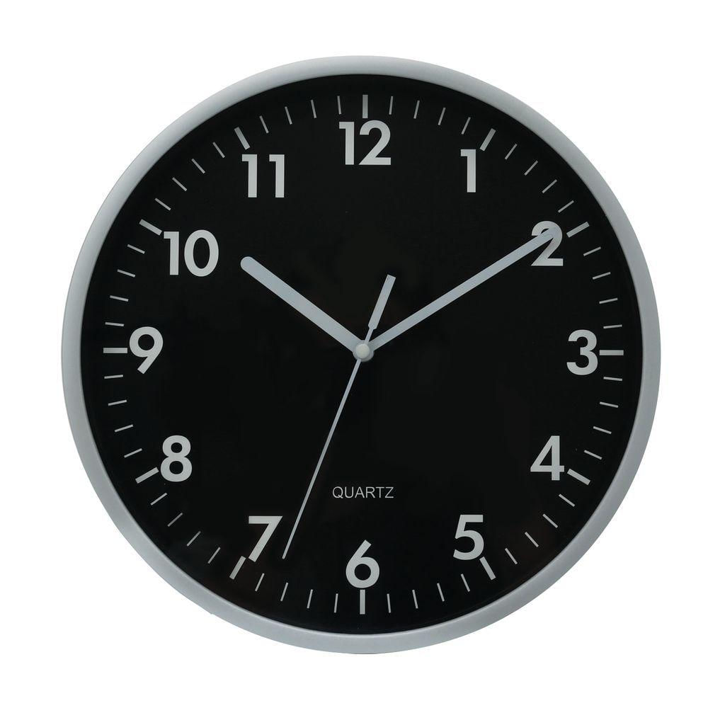 Relógio De Parede Yazi 25cm prata