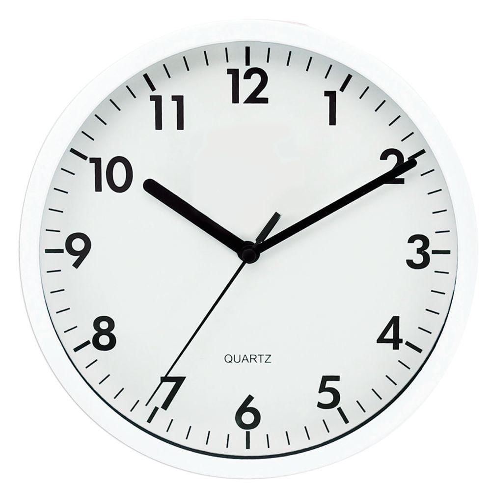 Relógio De Parede Yazi 25cm branco