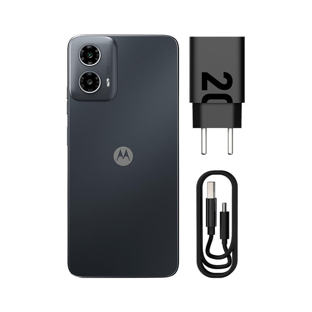 Smartphone Motorola Moto G34 5G 128GB - Preto, RAM 4GB, Câmera 50 MP + Selfie 16MP e Tela 6,5", Android 14