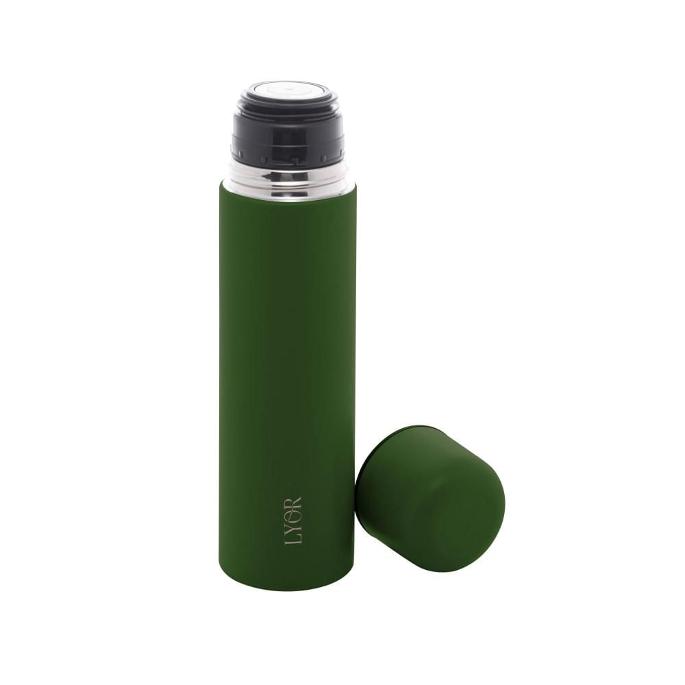 Garrafa Térmica De Aço Inox Bullet Verde 500Ml - Lyor