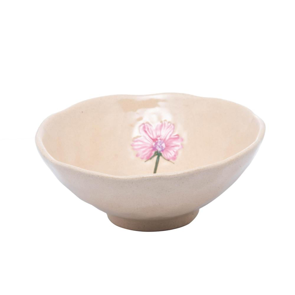 Bowl Decorativo Cerâmica Flor Sortido Trento 18X 18X 7Cm