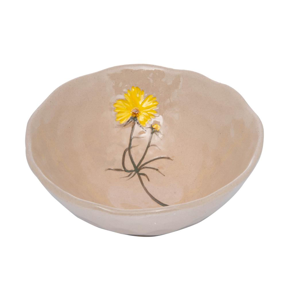 Bowl Decorativo Cerâmica Flor Sortido Trento 13X 13X 4Cm