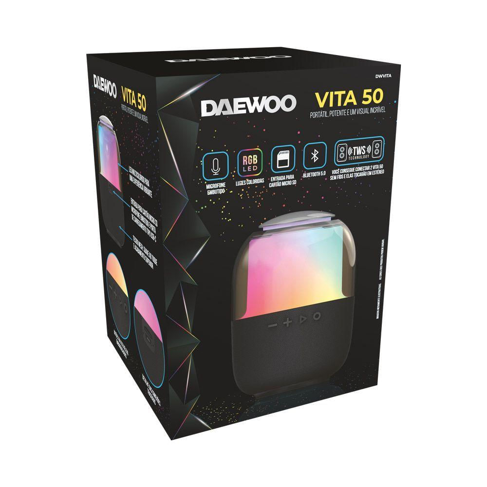 Caixa De Som Bluetooth Portátil Vita50 Dwvita Daewoo