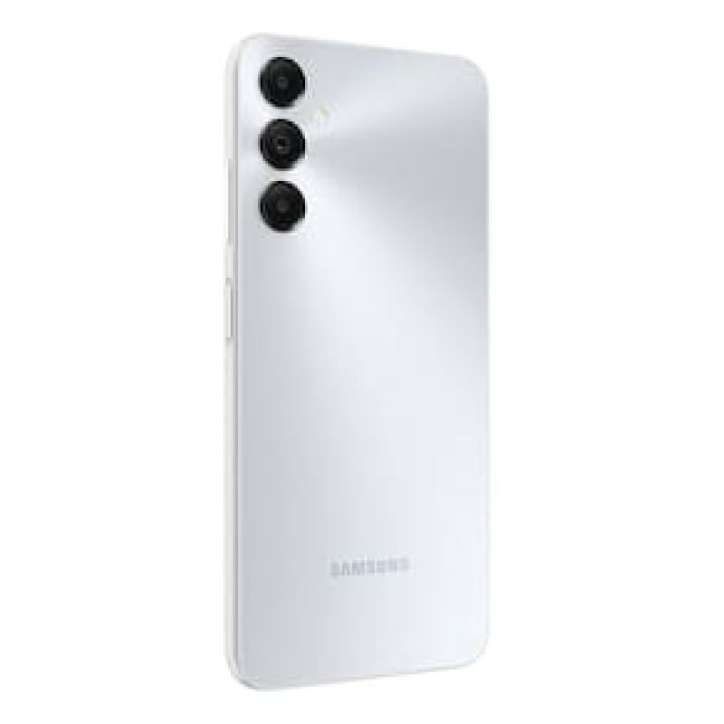 "Smartphone Samsung Galaxy A05s Prata 128GB, 6GB, Tela Infinita de 6.7"", Processador Octa-Core, Câmera Tripla Traseira e Selfie de 13MP"