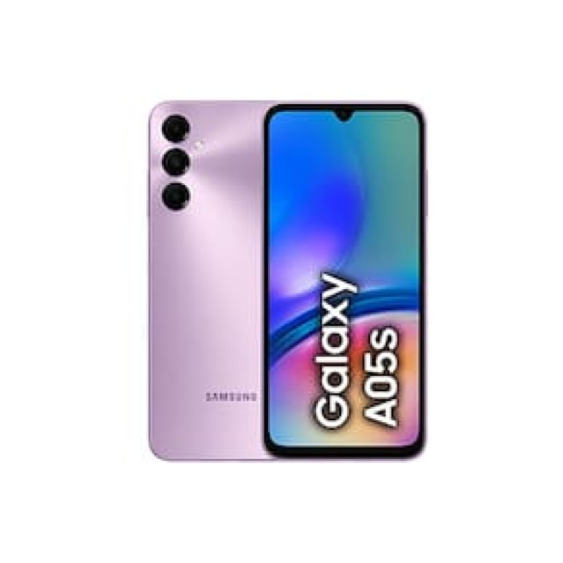 "Smartphone Samsung Galaxy A05s Violeta 128GB, 6GB, Tela Infinita de 6.7"", Processador Octa-Core, Câmera Tripla Traseira e Selfie de 13MP"