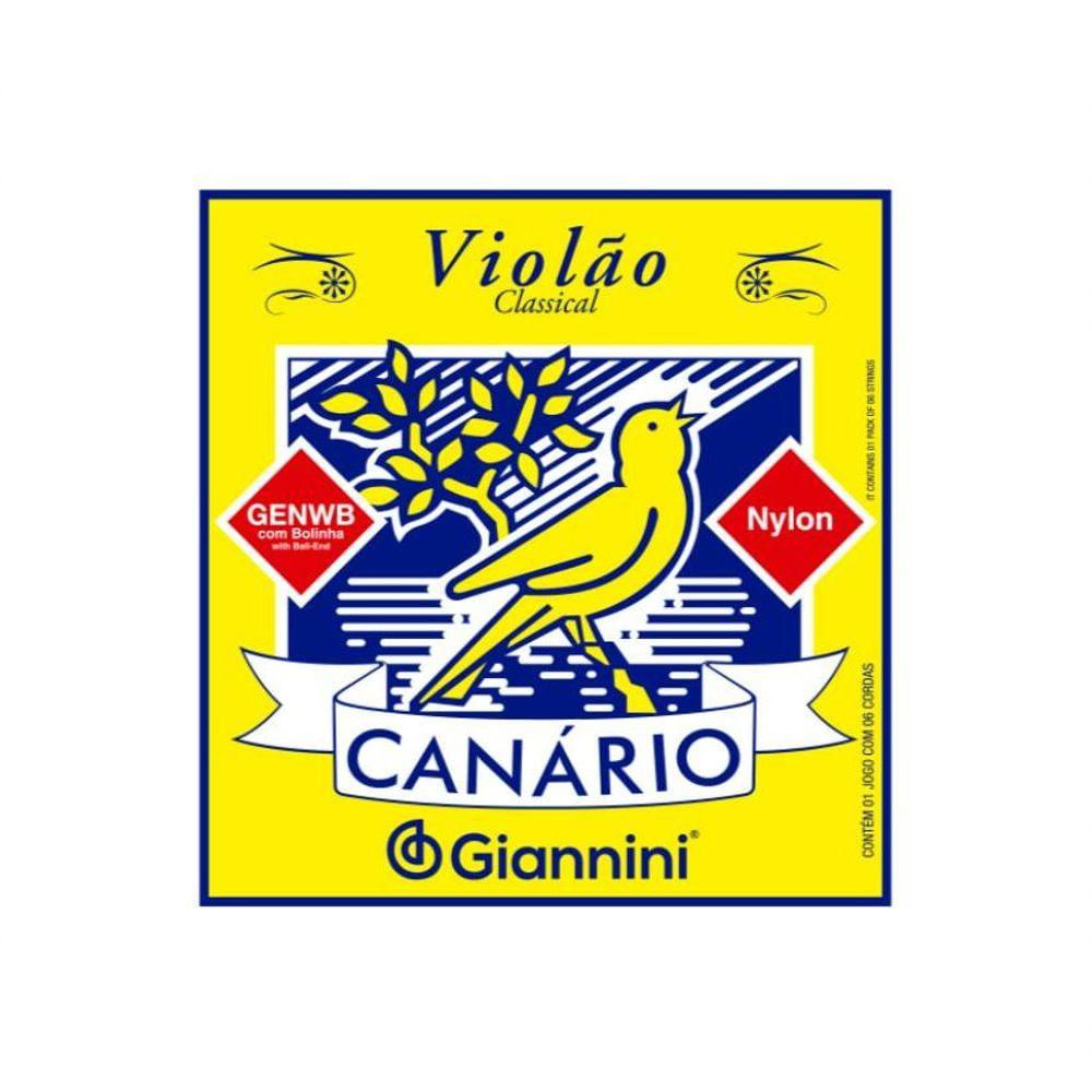 Corda De Nylon Giannini Canario Genwb6 6A Para Violao Com Bolinha