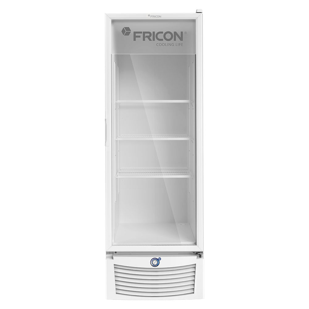 Freezer Tripla Ação Vertical 569 Litros Fricon VCET569V Porta de Vidro Branco 127v