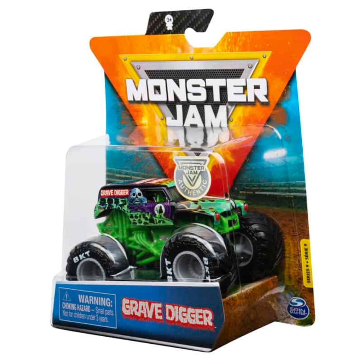 Mini Veículo E Figura Monster Jam 1/64 Grave Digger Sunny 002025