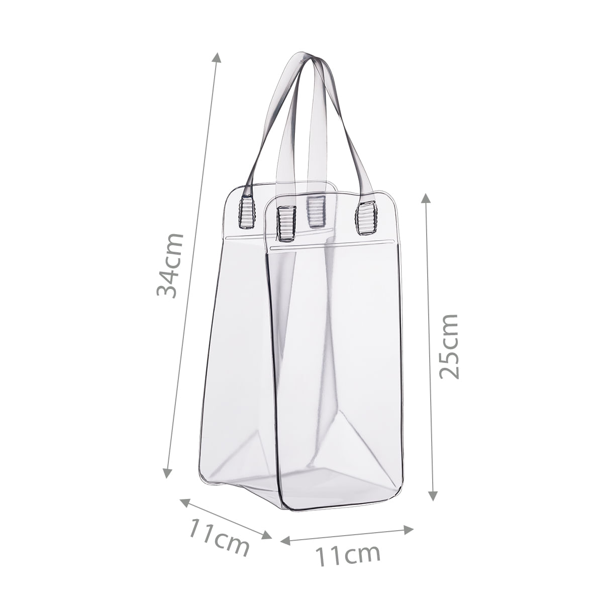Ice Bag Cooler Boccati Para 1 Garrafa Transparente