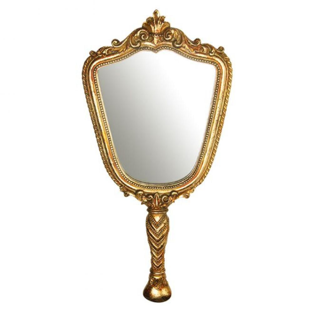 Espelho Parede Princesa Ouro 39x17x1cm Trevisan Concept
