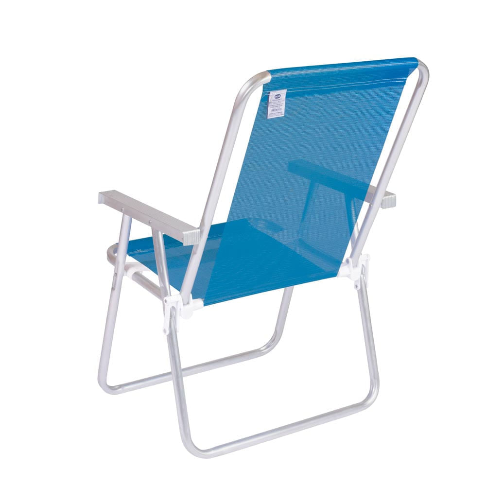 Cadeira Alta Conforto Total Alumínio Sannet - Azul