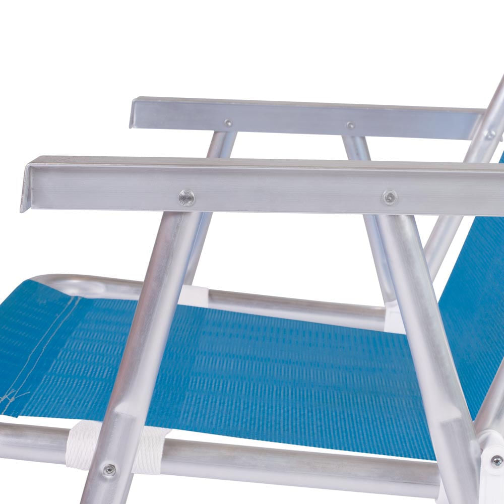 Cadeira Alta Conforto Total Alumínio Sannet - Azul