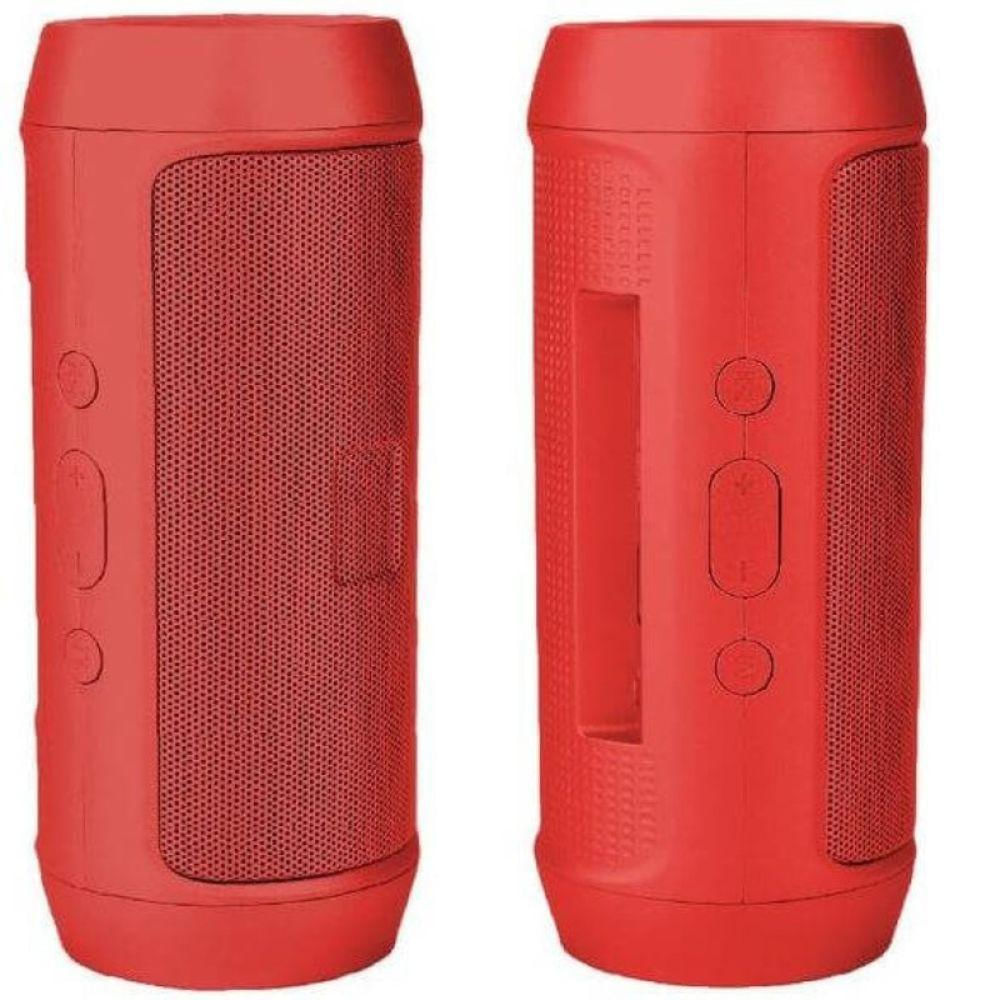 Caixa De Som Altomex Bluetooth Potente E Portátil Rádio Fm Vermelho