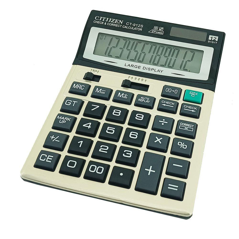 Calculadora De Mesa Escritório 12 Dígitos Ct-912s