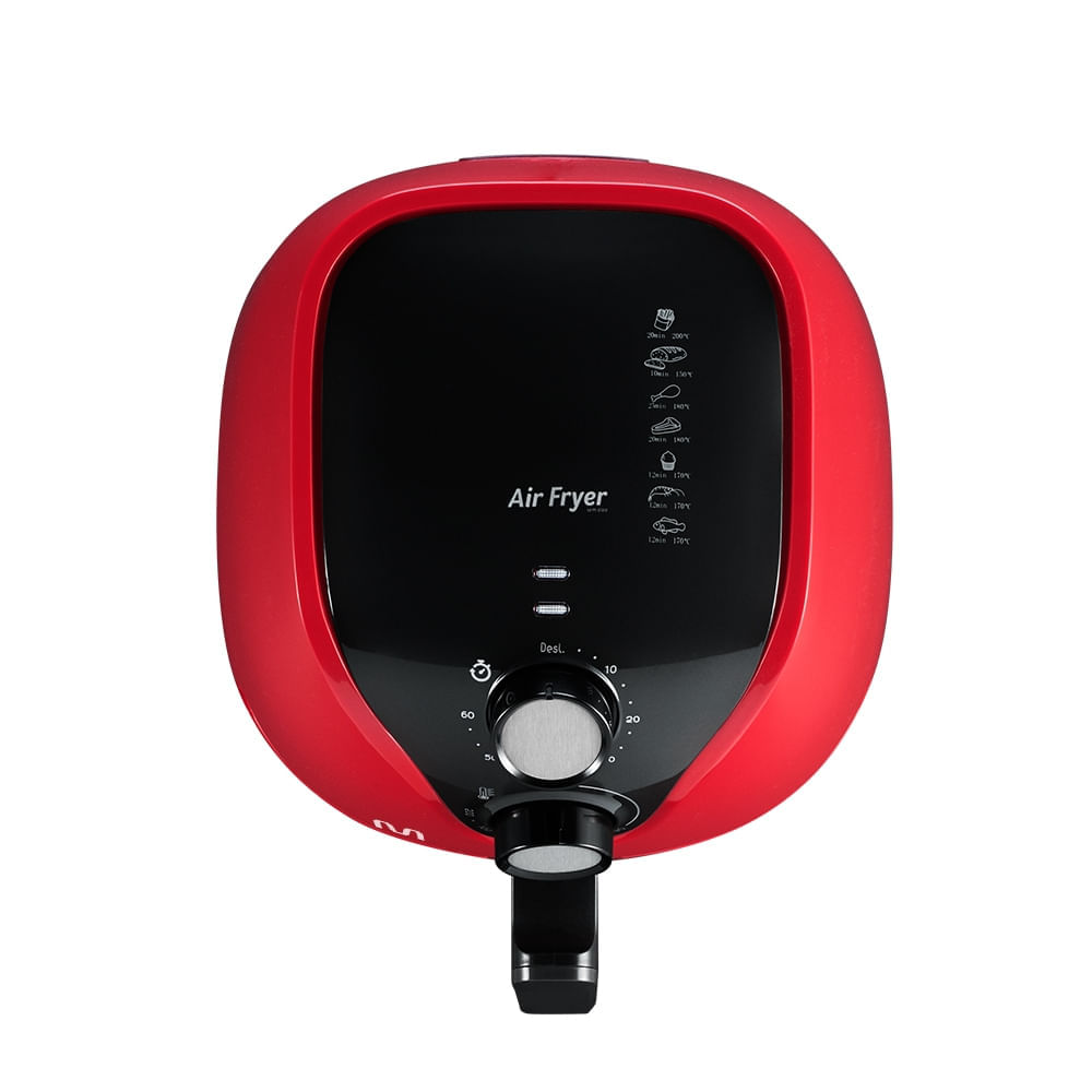 Air Fryer 4L Vermelha Grade removível e Timer 60min Temp até 200°C 127v Multi - GO203 GO203