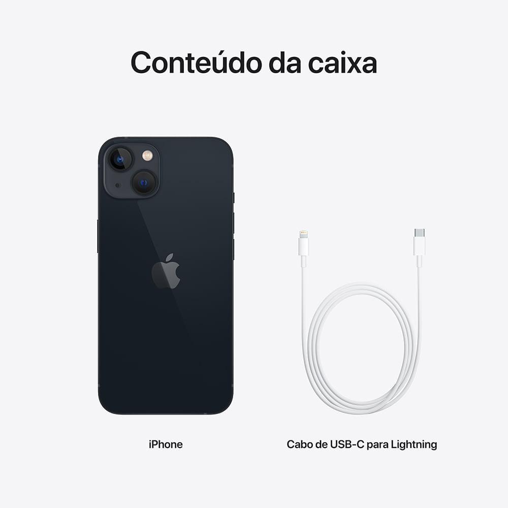 Apple iPhone 13 (512GB) - Meia-noite 512GB / Meia-noite