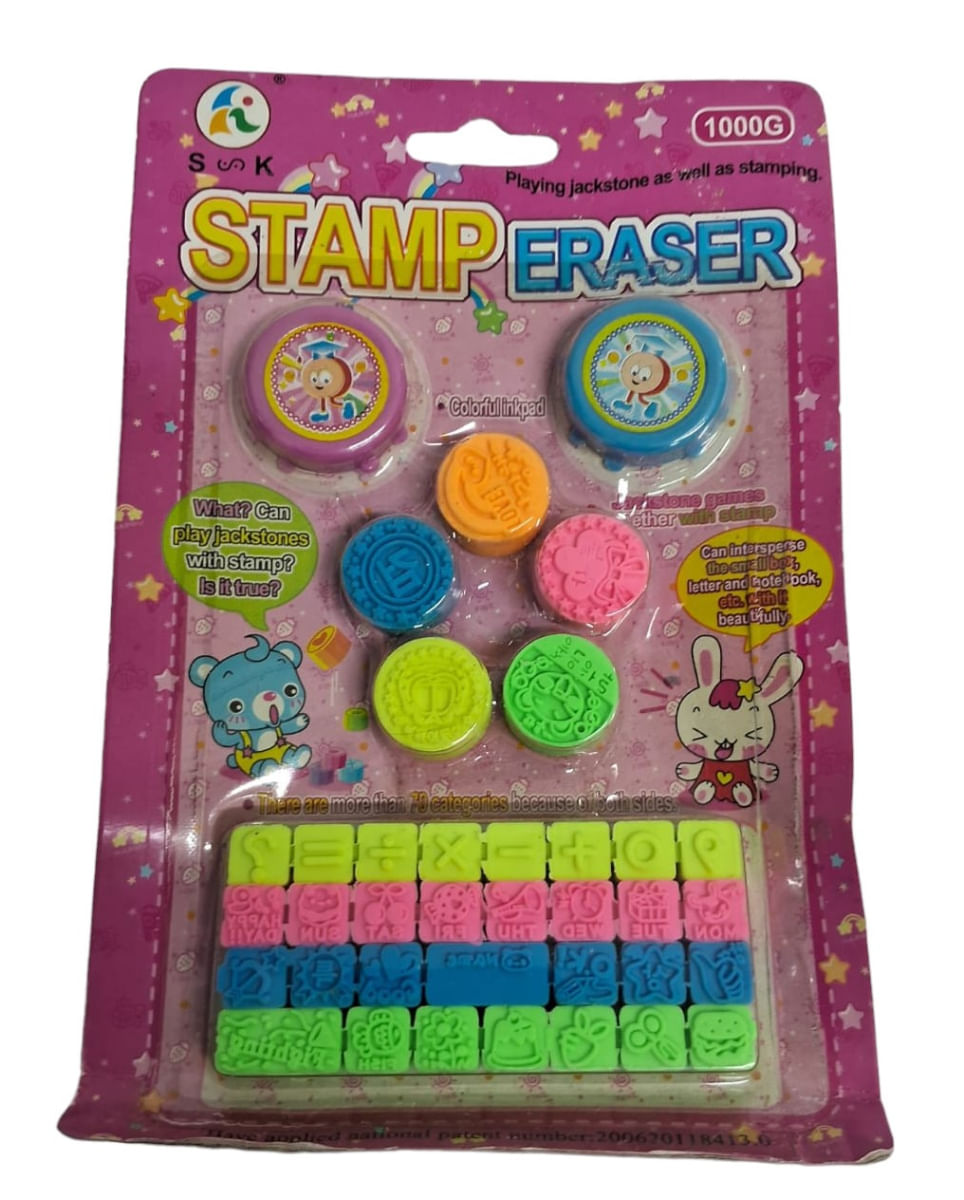 Stamp Eraser  Carimbos e Borrachas Cartela