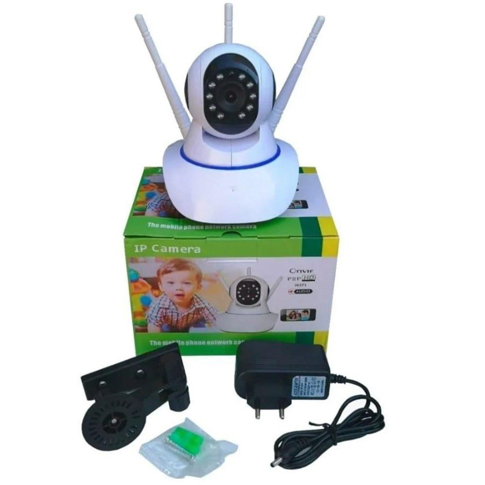 Câmera de Segurança Robo 3 Antenas Ip Wifi 360 Yoosee