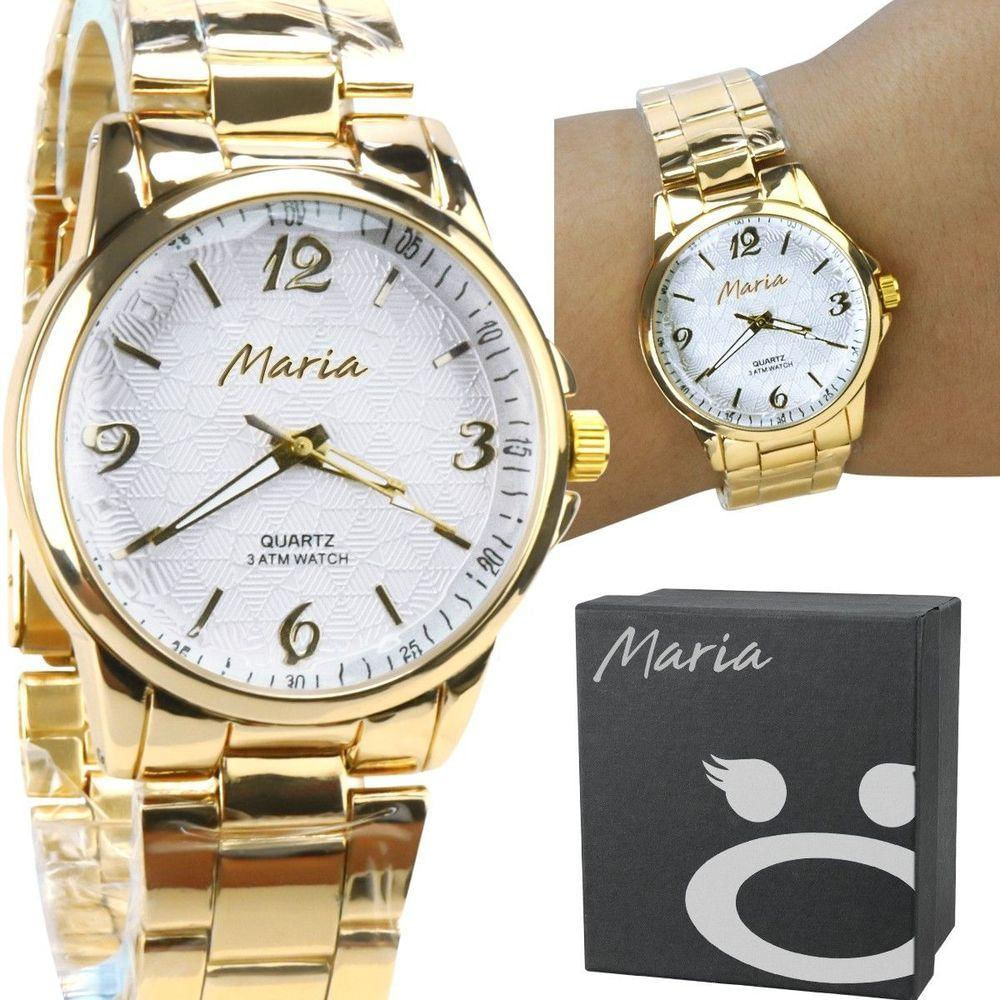 Relógio Feminino Dourado Aço Inox Qualidade Premium + Caixa Analogico Casual Dourado Presente Moda