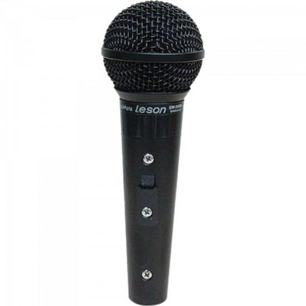Microfone Vocal Leson Sm58 P4bk Profissional Preto Fosco [f002]