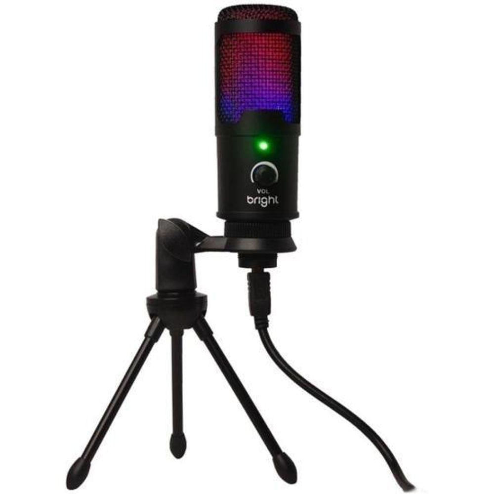 Microfone De Mesa Bright Streamer Rgb [f002]
