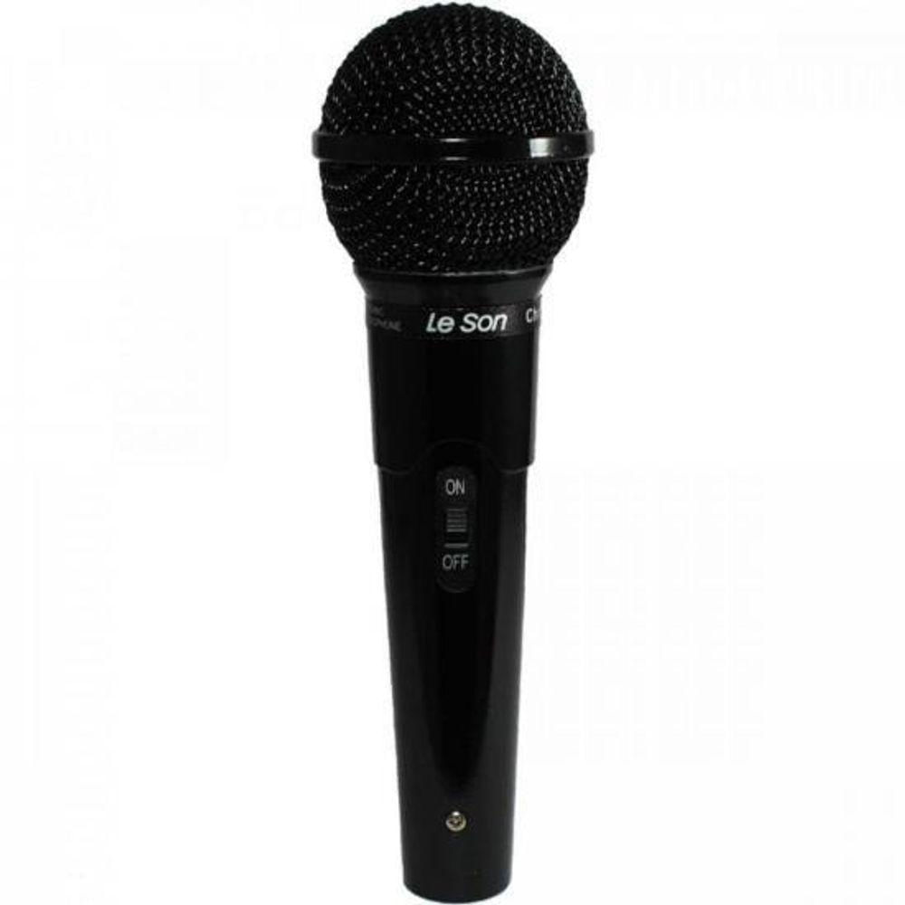 Microfone Leson Mc200 Dinâmico Cardióide Preto [f002]