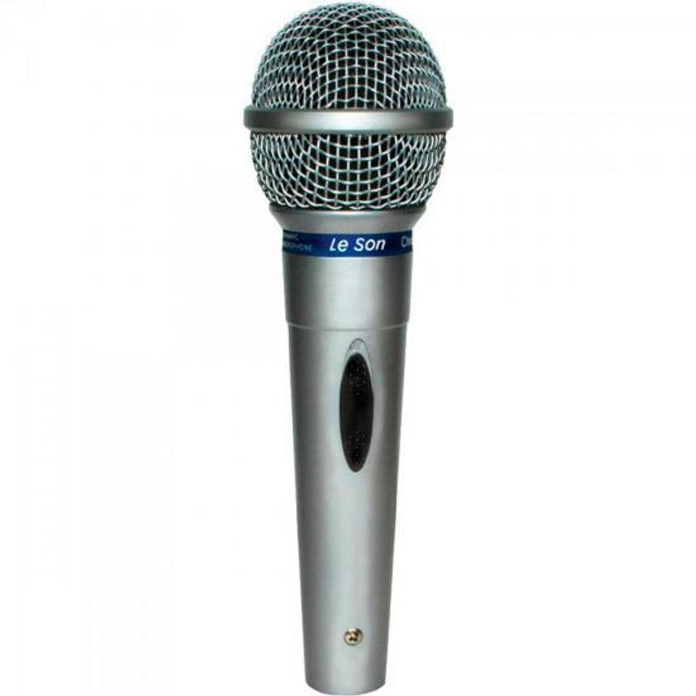 Microfone Leson Mc-200 Dinâmico Cardióide Prata [f002]