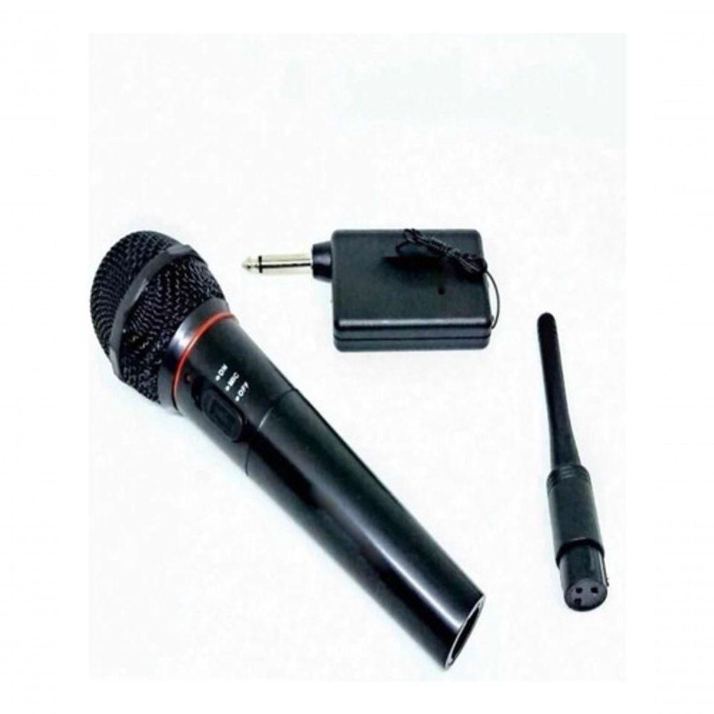 Microfone Wireless Sem Fio Universal Profissional Karaokê