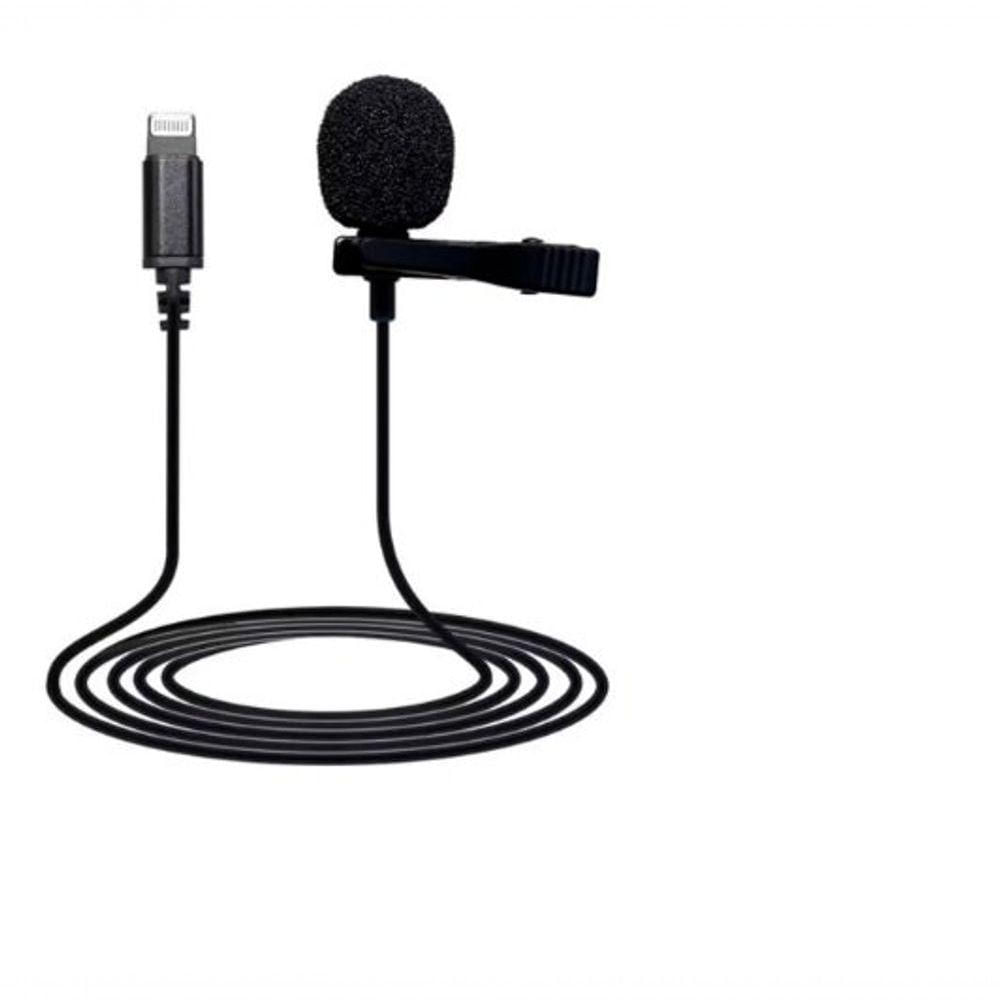 Microfone De Lapela Com Cabo 1,5m E Plug Lightining