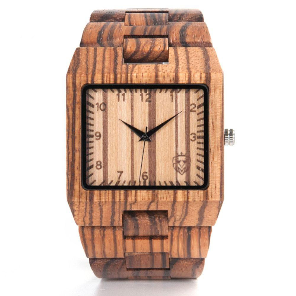 Relógio de Madeira Mw Scarfo Wood