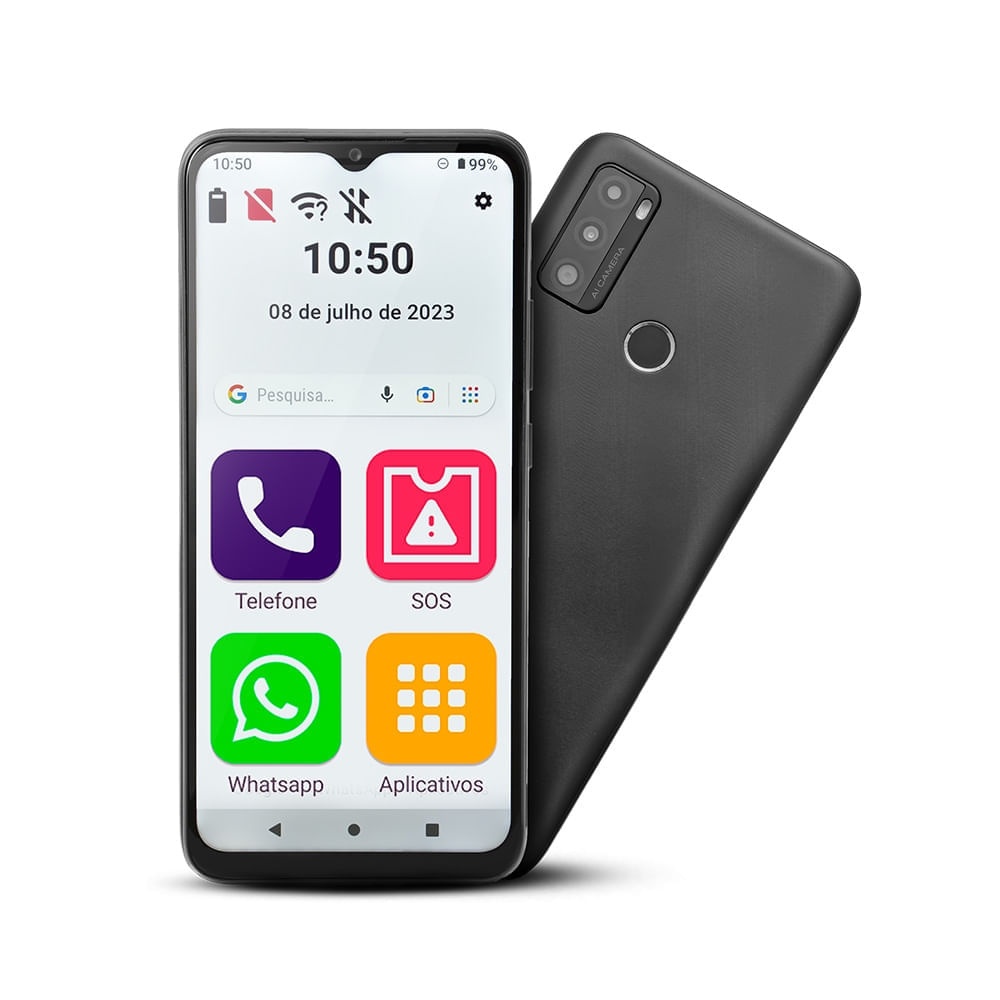 Compre Smartphone ObaSmart Conecta MAX 2 64GB e Leve um SeniorWatch 4G - OB054K OB054K