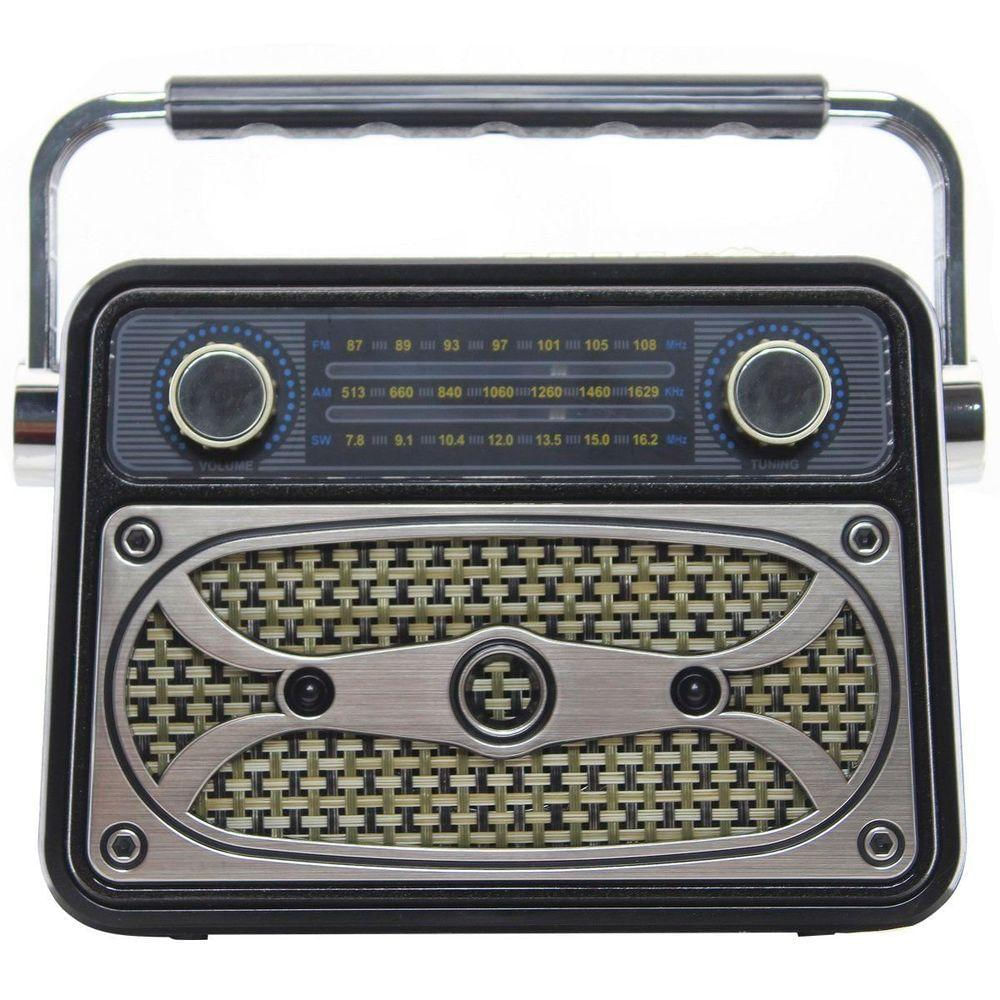 Caixa De Som Bluetooth Usb Sd Rádio Fm Vintage El-183bt