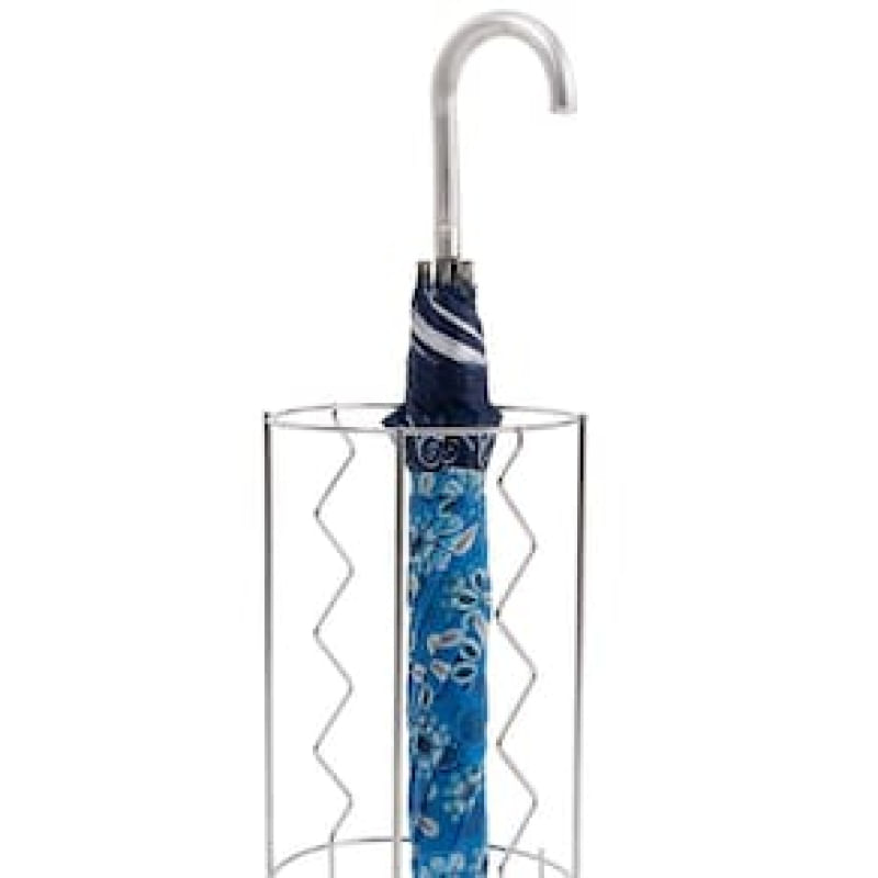 Porta Guarda-chuva em Aço Cromado, Inox e PVC Utimil Redondo  64 cm
