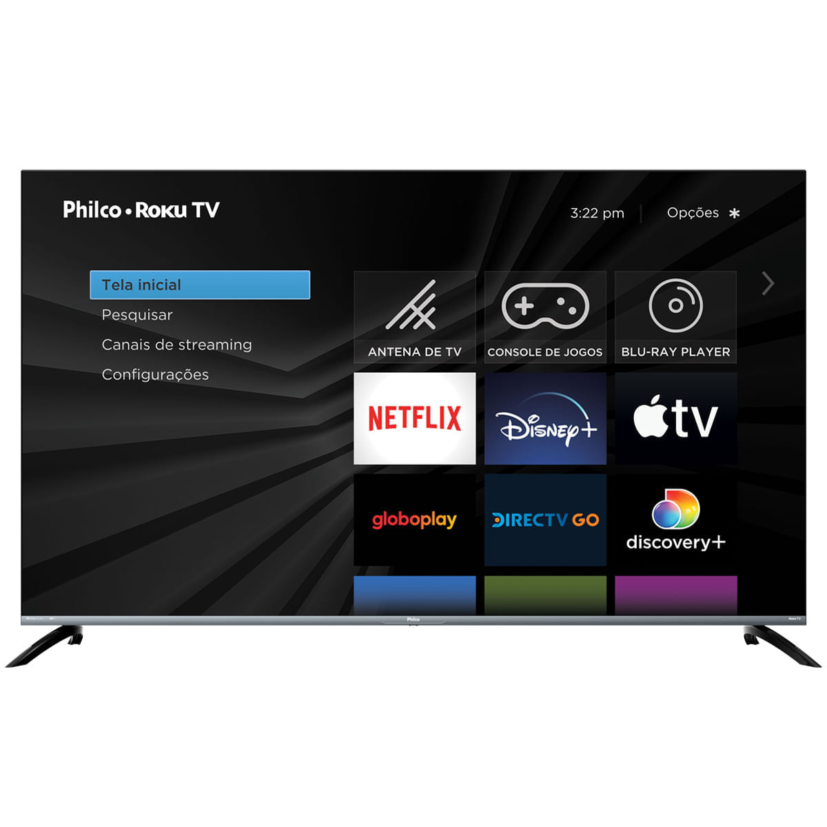 Smart Tv 58” Philco 4K PTV58G70R2CSGBL Roku Tv Led Dolby Audio Bivolt