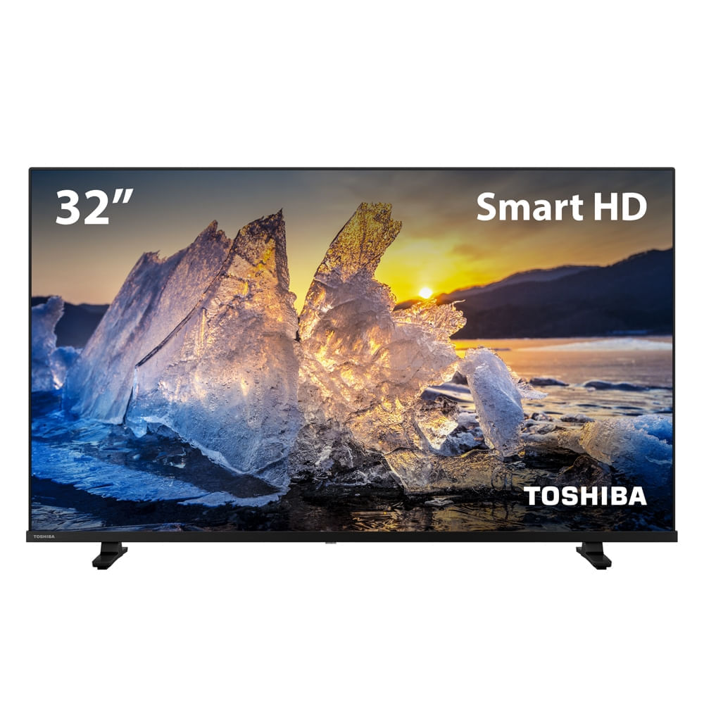 Smart TV 32" Toshiba DLED HD VIDAA 2 HDMI 2 USB com Wifi e Comando de Voz - TB020M TB020M