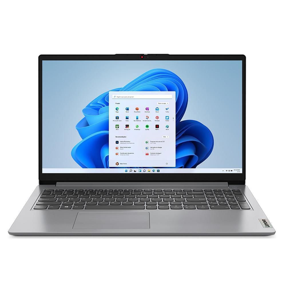 Notebook Lenovo IdeaPad 1 15IAU7 Intel Core i7-1255U HD 15.6" Intel Iris Xe 512GB SSD 12GB RAM Windows 11