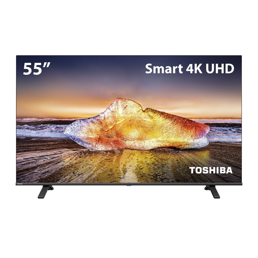 Smart TV 55" Toshiba 4K VIDAA, Dolby Audio, Wi-fi e Comando de Voz - TB023M TB023M