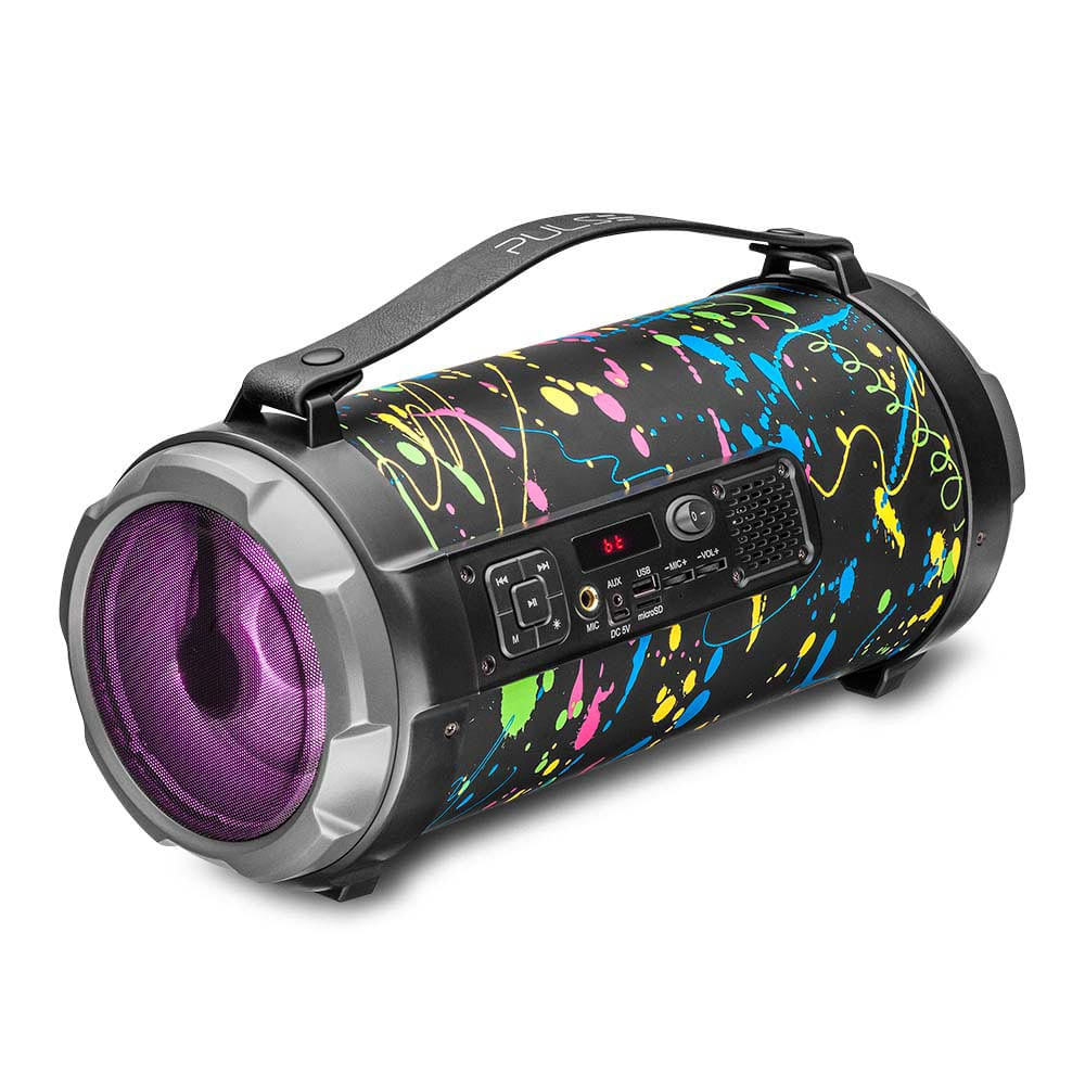 Caixa de Som Bazooka 120W RMS BT/AUX/SD/USB LED Pulse - SP362OUT [Remanufaturado com garantia] SP362OUT