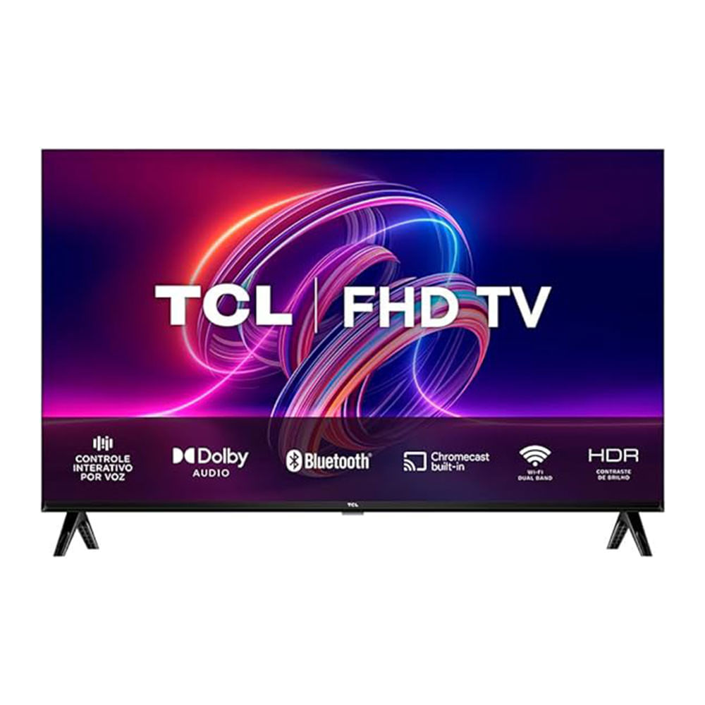 Smart TV 40 S5400A LED/Full Hd/Wifi/Android Tv/Google Assist Semp TCL Preto / Bivolt