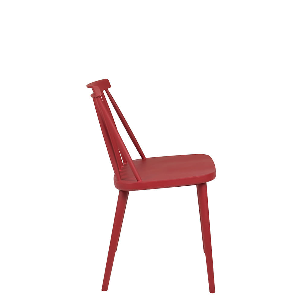 Cadeira Helô Vermelho Marsala