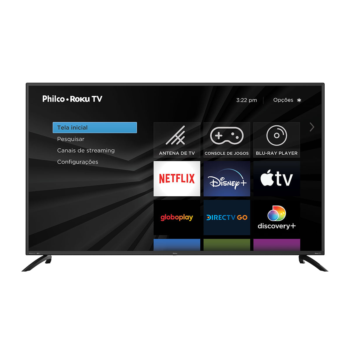 Smart TV 55” Philco 4K PTV55G52R2C Roku Tv Led Dolby Audio Bivolt