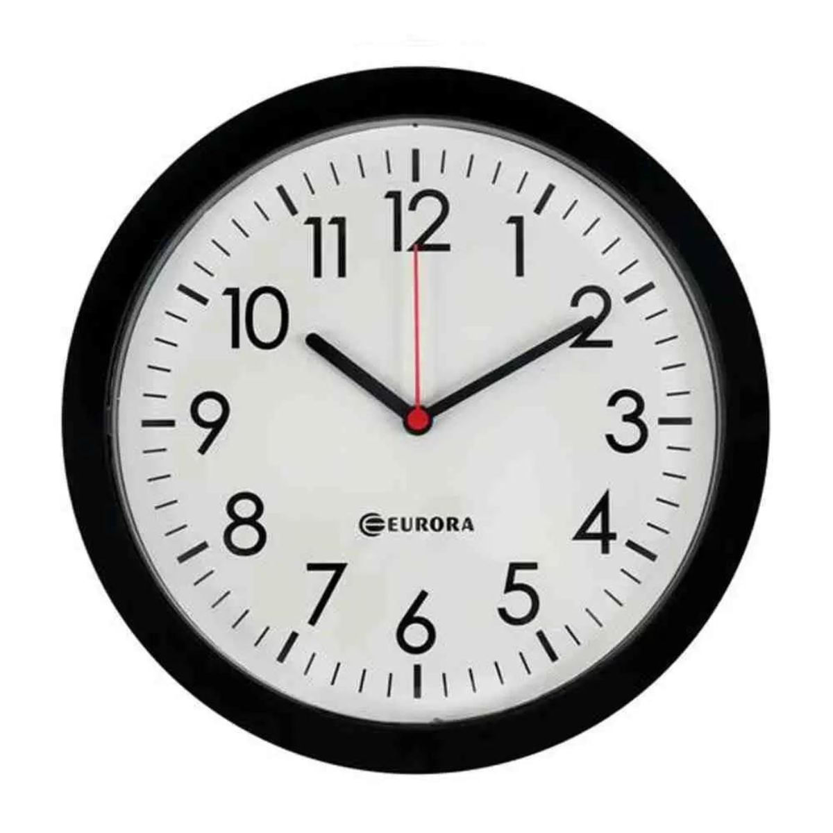Relógio De Parede Preto Real Eurora 6575-145