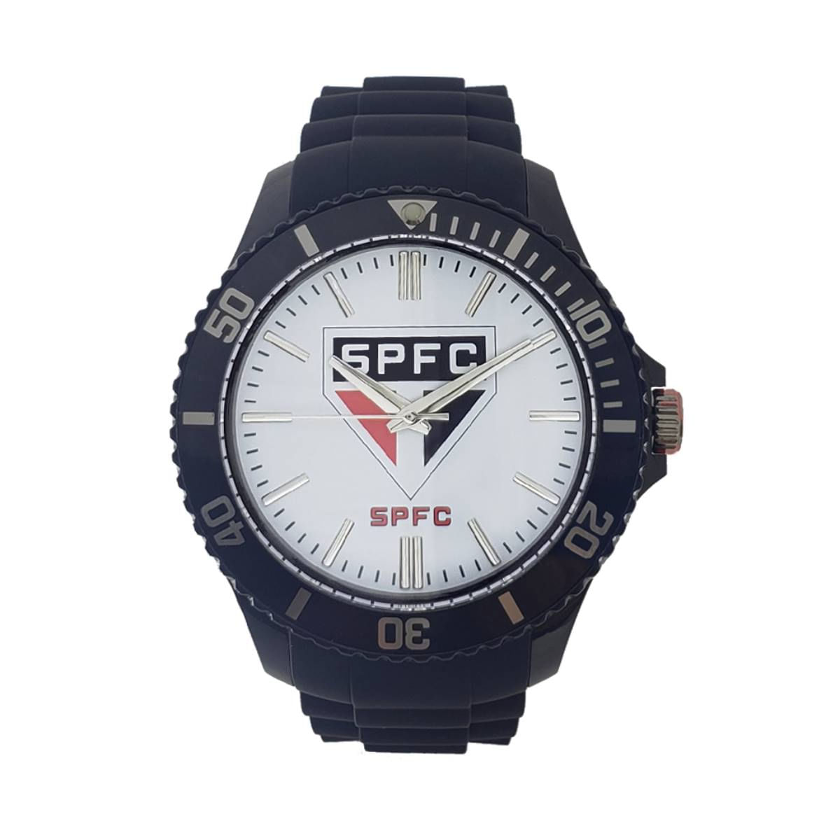 Relógio São Paulo Masculino Ref: Spfc-004-3 Futebol Tricolor